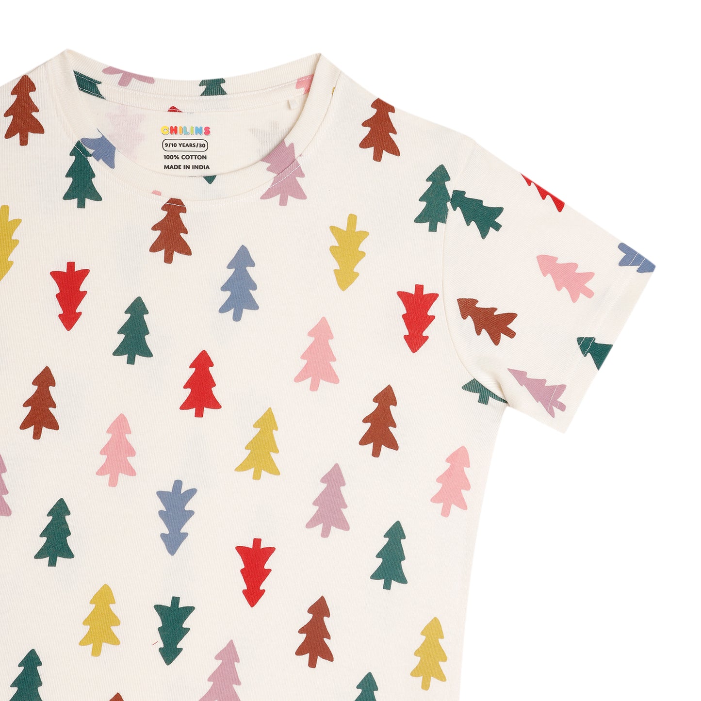 Boys Girls Christmas Special Round Neck Cotton Tshirt