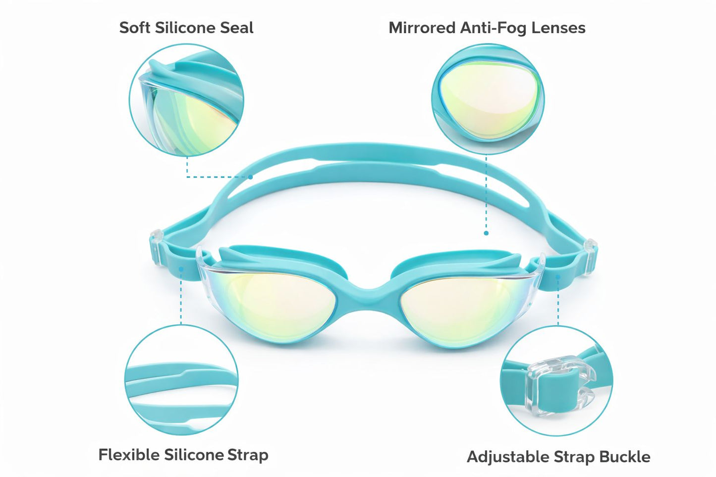 Swimming Goggles for Kids Boys Girls