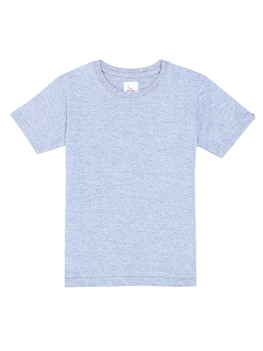 Kids Round Neck T-Shirt Half Sleeves 100% Cotton Plain Solid Color Tshirt