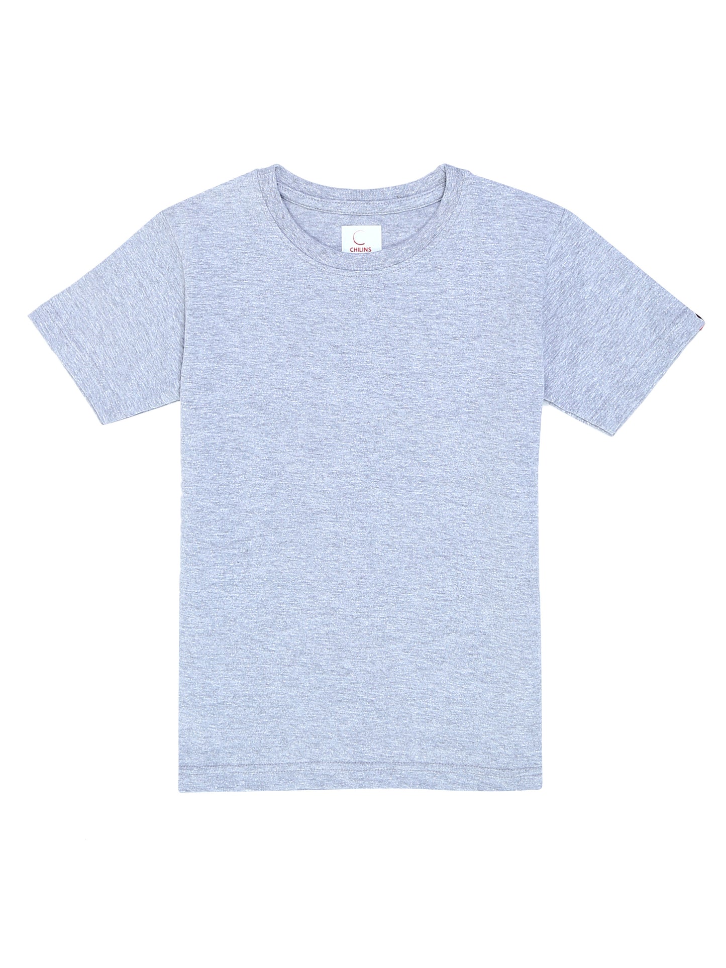 Kids Round Neck T-Shirt Half Sleeves 100% Cotton Plain Solid Color Tshirt