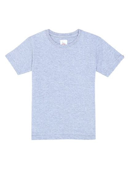Kids Round Neck T-Shirt Half Sleeves 100% Cotton Plain Solid Color Tshirt