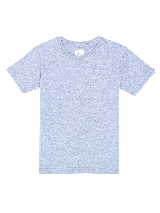 Kids Round Neck T-Shirt Half Sleeves 100% Cotton Plain Solid Color Tshirt