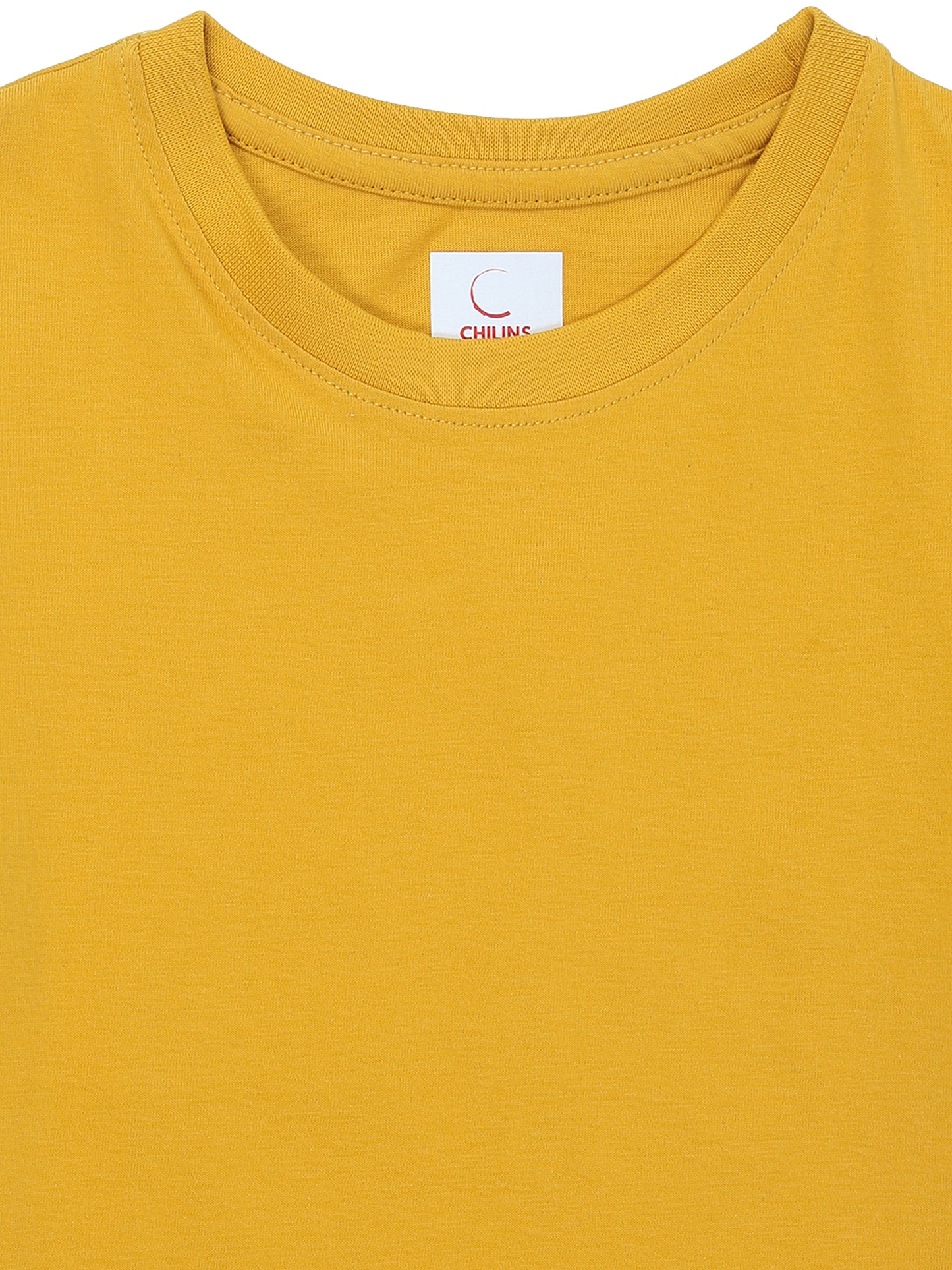 Kids Round Neck T-Shirt Half Sleeves 100% Cotton Plain Solid Color Tshirt