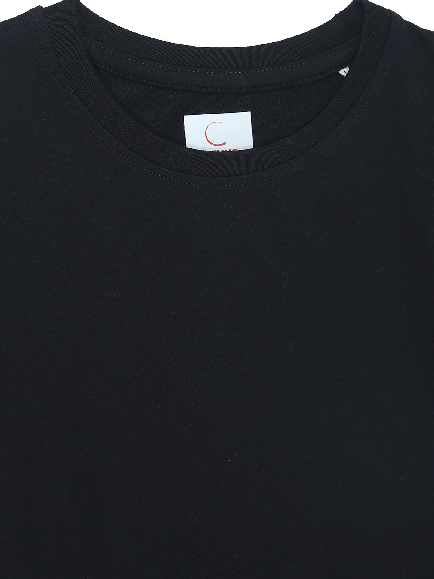 Kids Round Neck T-Shirt Half Sleeves 100% Cotton Plain Solid Color Tshirt