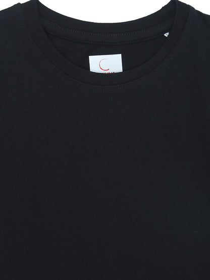Kids Round Neck T-Shirt Half Sleeves 100% Cotton Plain Solid Color Tshirt