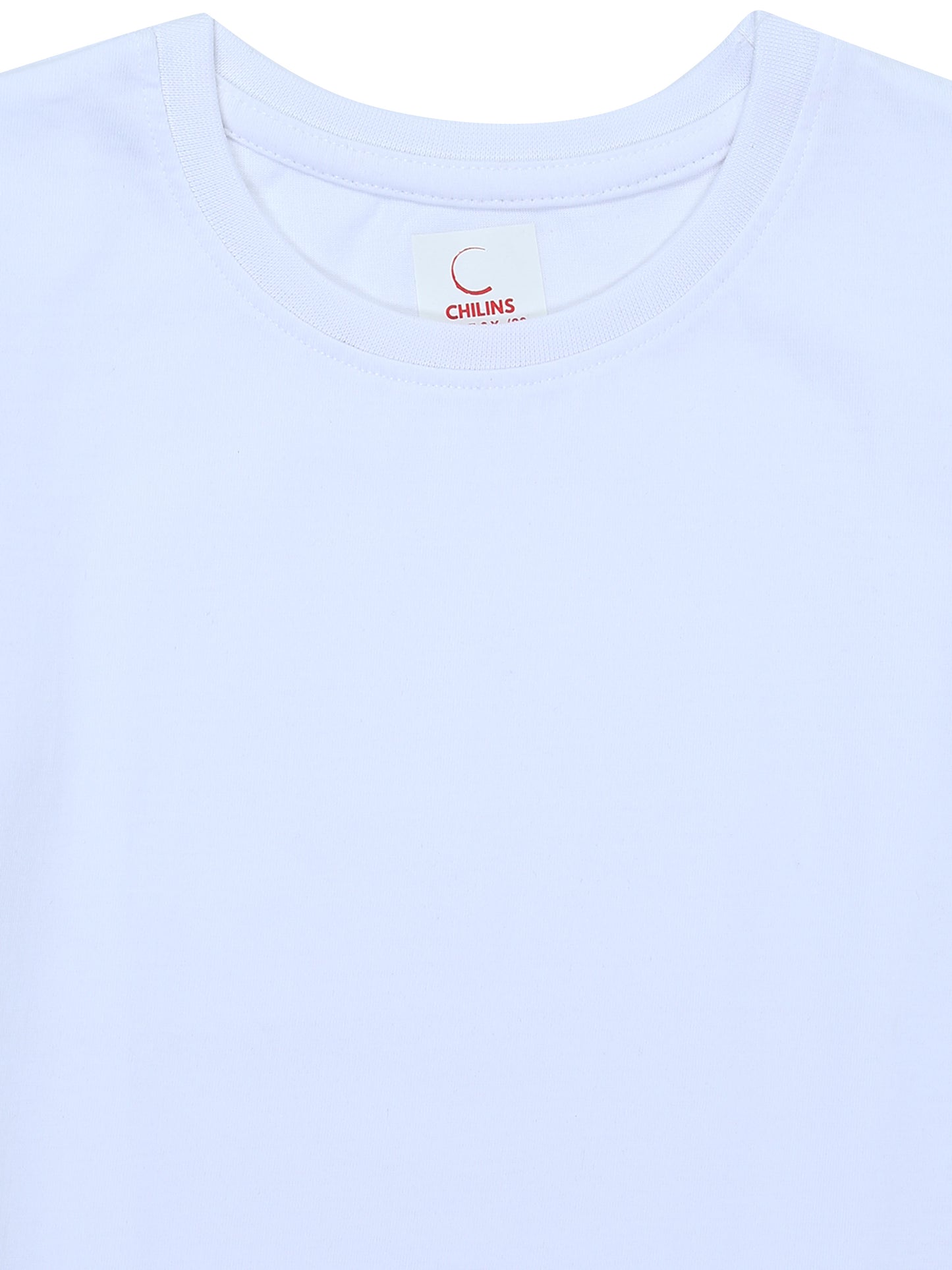 Kids Round Neck T-Shirt Half Sleeves 100% Cotton Plain Solid Color Tshirt