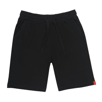 Kids Cotton Shorts Black & Red