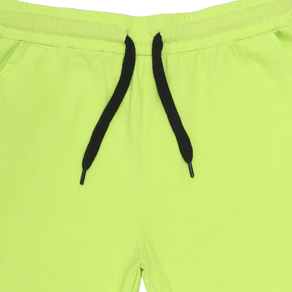 Kids Cotton Shorts Red & Green