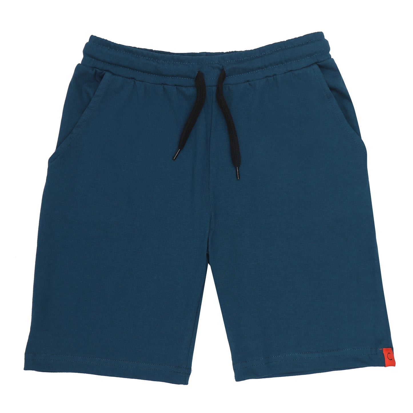 Kids Cotton Shorts Black & Blue