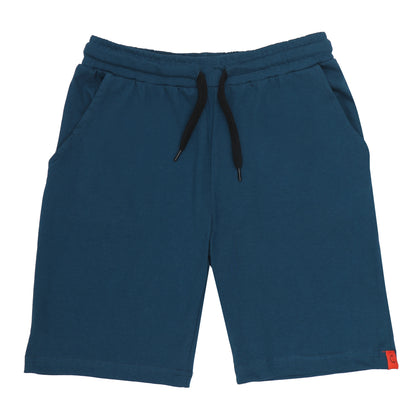 Kids Cotton Shorts Black & Blue