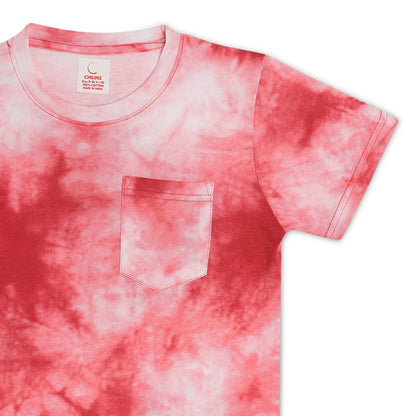 Kids Boy's Girls Regular Round Neck Cotton Fit T-Shirt Red