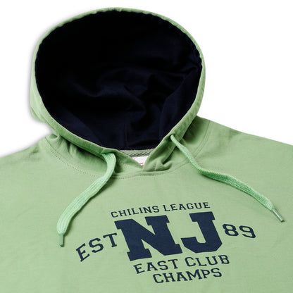 Boys Hooded & Round Neck Full Sleeves Sweatshirt – Green | CHILINS League Printed Sweatshirt