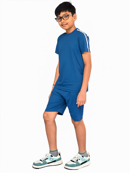 CHILINS Boys Sportswear T-Shirt & Shorts Set – Comfortable Active Wear for Kids