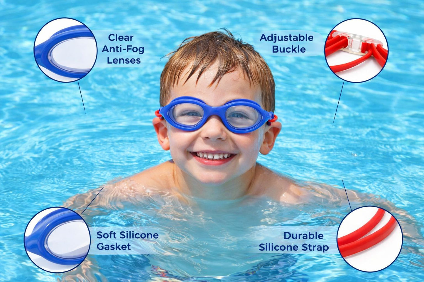 Swimming Goggles for Kids Boys Girls