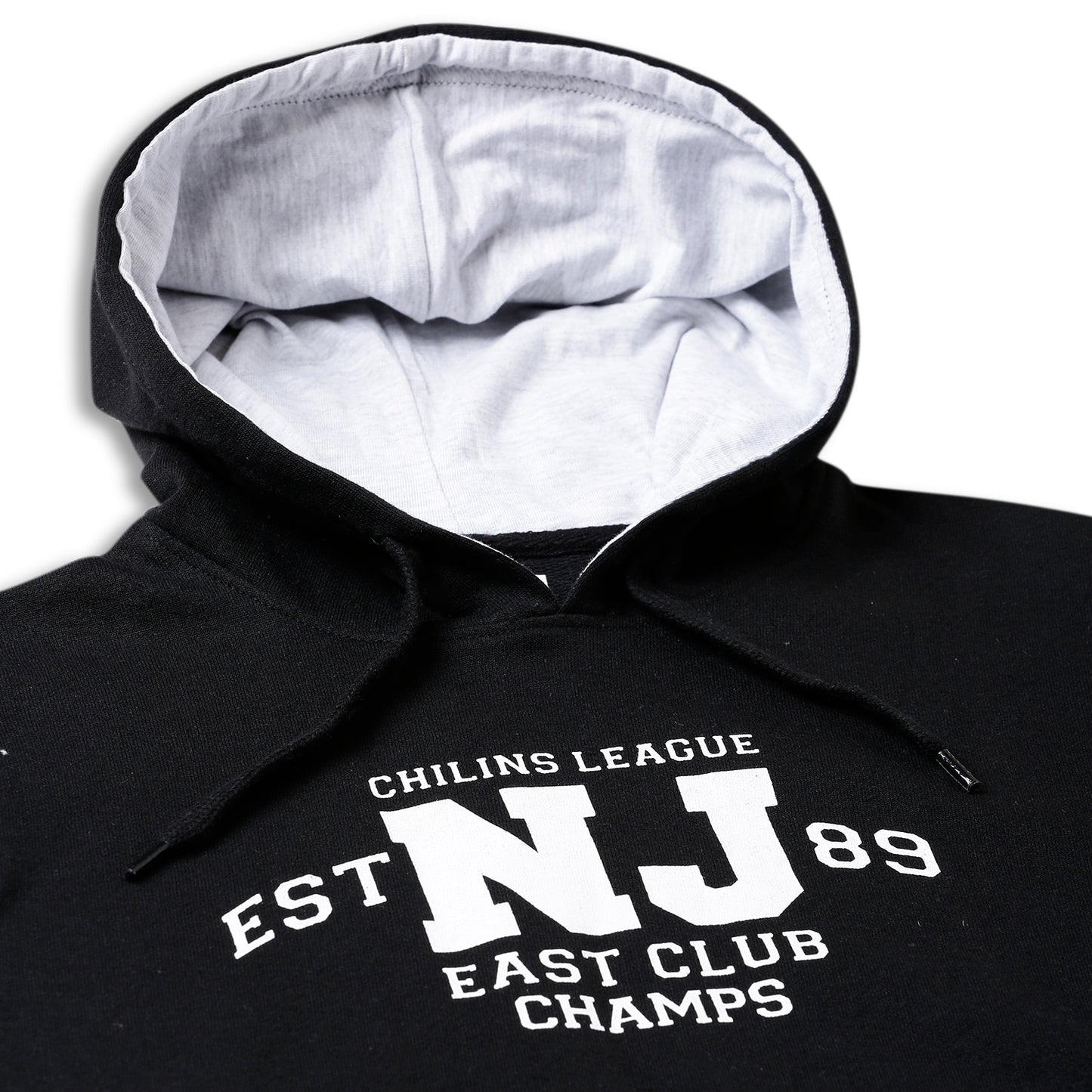 Boys Hooded & Round Neck Full Sleeves Sweatshirt – Black | CHILINS League Printed Sweatshirt