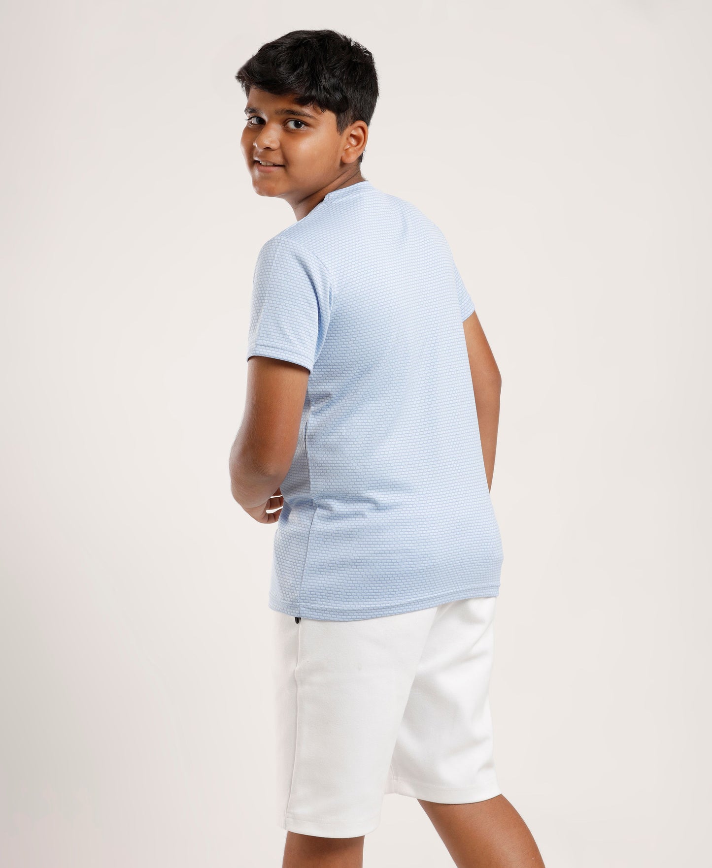 Boys' Light Blue Active Dry-Fit Sports T-Shirt