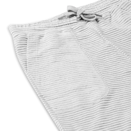 Boy's Cotton Bermuda Shorts with Trending Pocket Design – Grey White