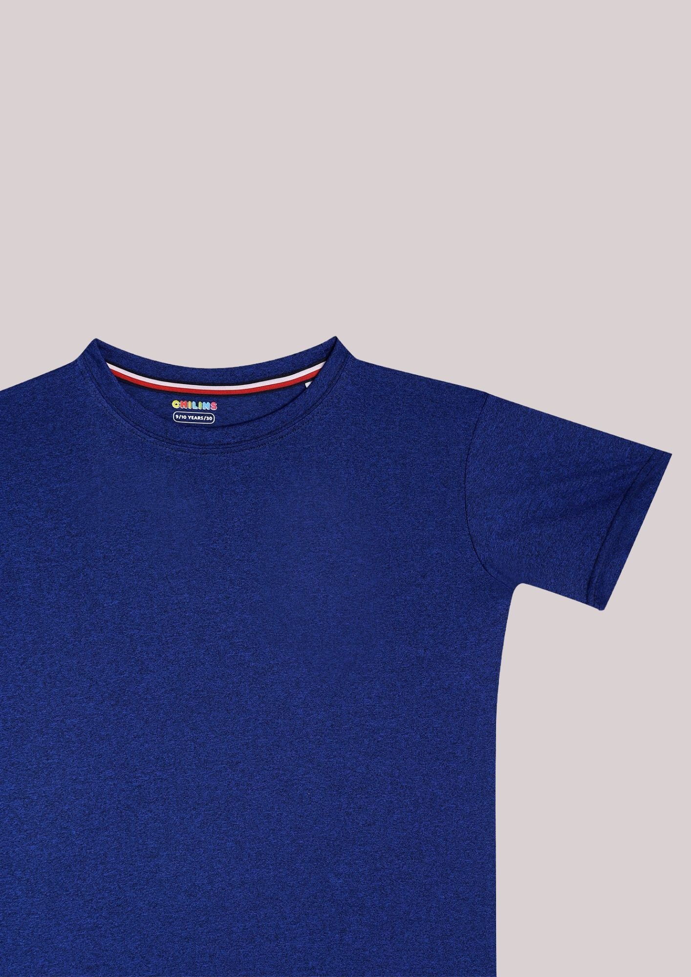 CHILINS Kids’ Blue Dry‑Fit Sports T‑Shirt – Activewear for School & Outdoor Sports