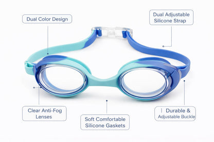 Swimming Goggles for Kids Boys Girls