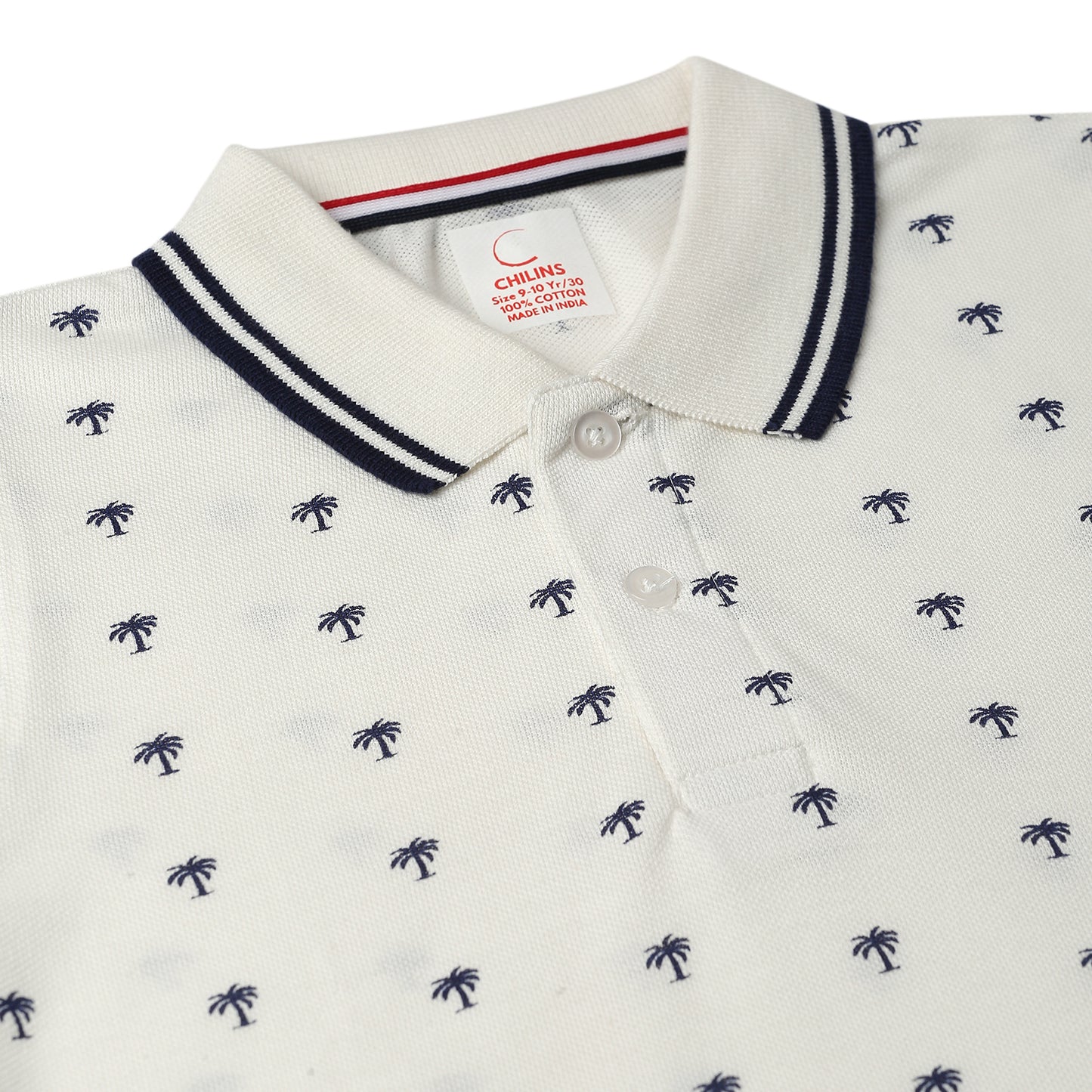 Chilins Kids Polo Tshirt, Color - White