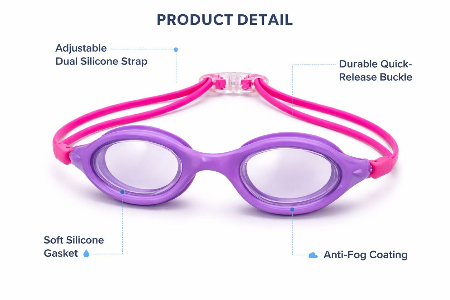 Swimming Goggles for Kids Boys Girls