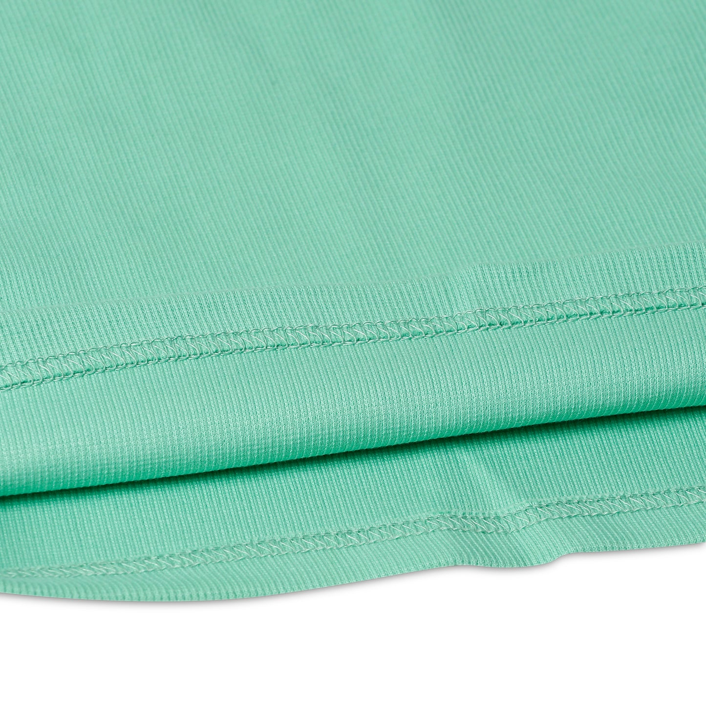 Girl's Solid Crew Neck Ribbed/Knitted Sleeveless Stretchable Slim Fit Crop Tank Top