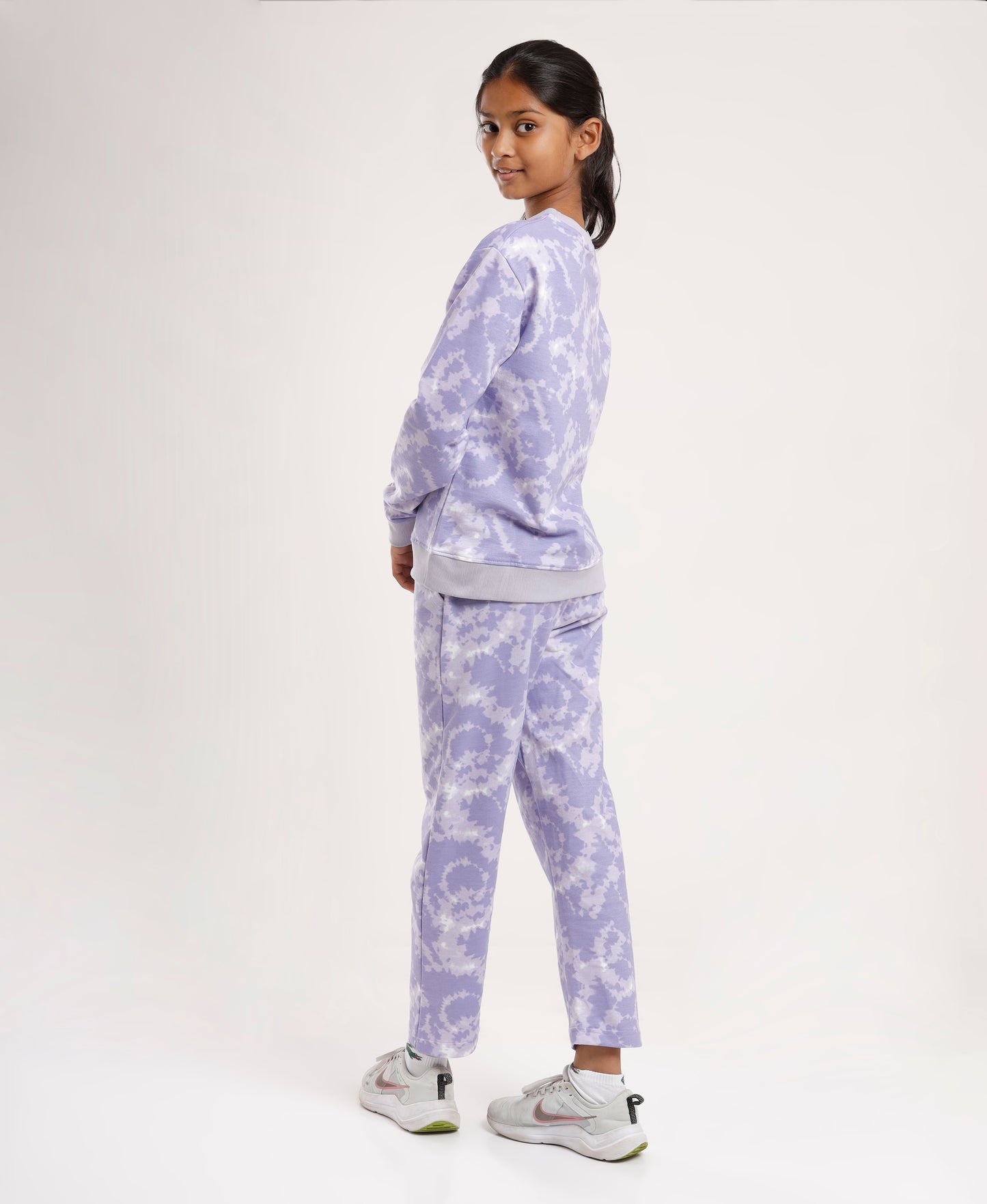 Girls’ Tie-Dye Clothing set |Sweatshirt & Jogger Co-Ord Set |Blue