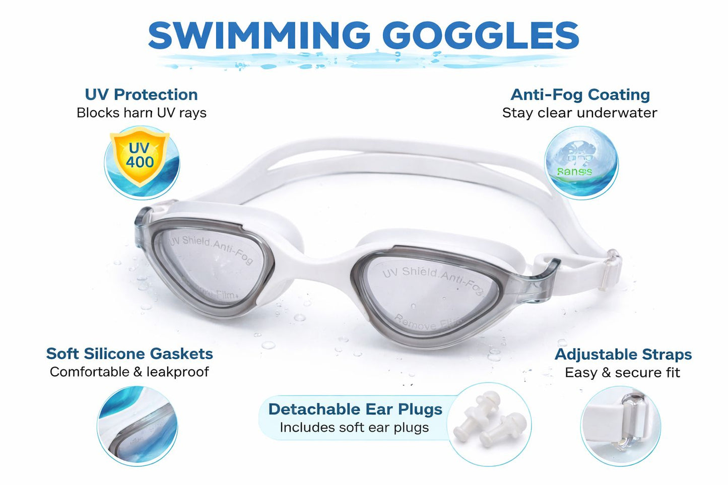 Swimming Goggles for Kids Boys Girls