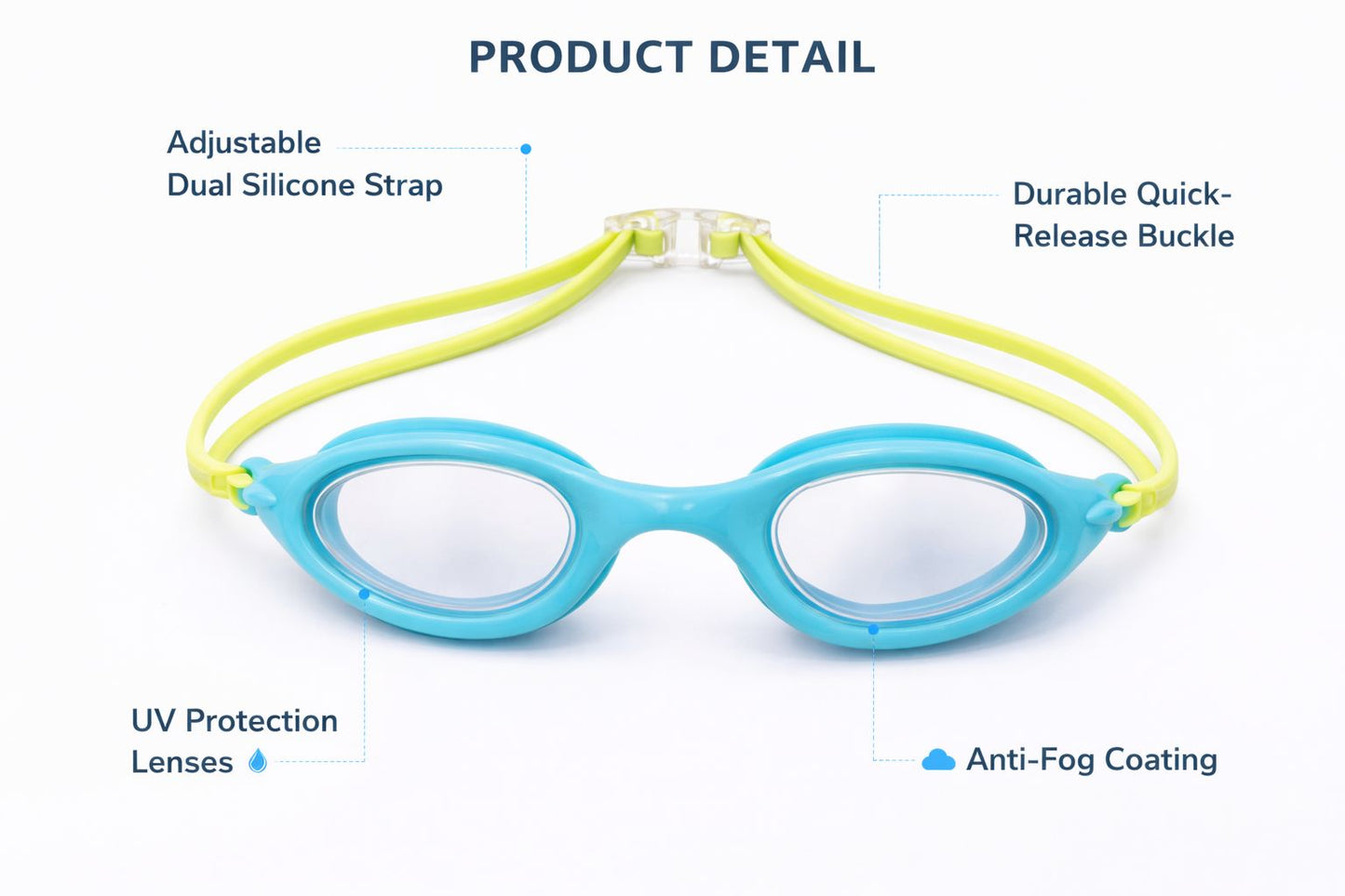 Swimming Goggles for Kids Boys Girls