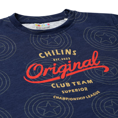 Boys Regular Round Neck Cotton Fit T-Shirt