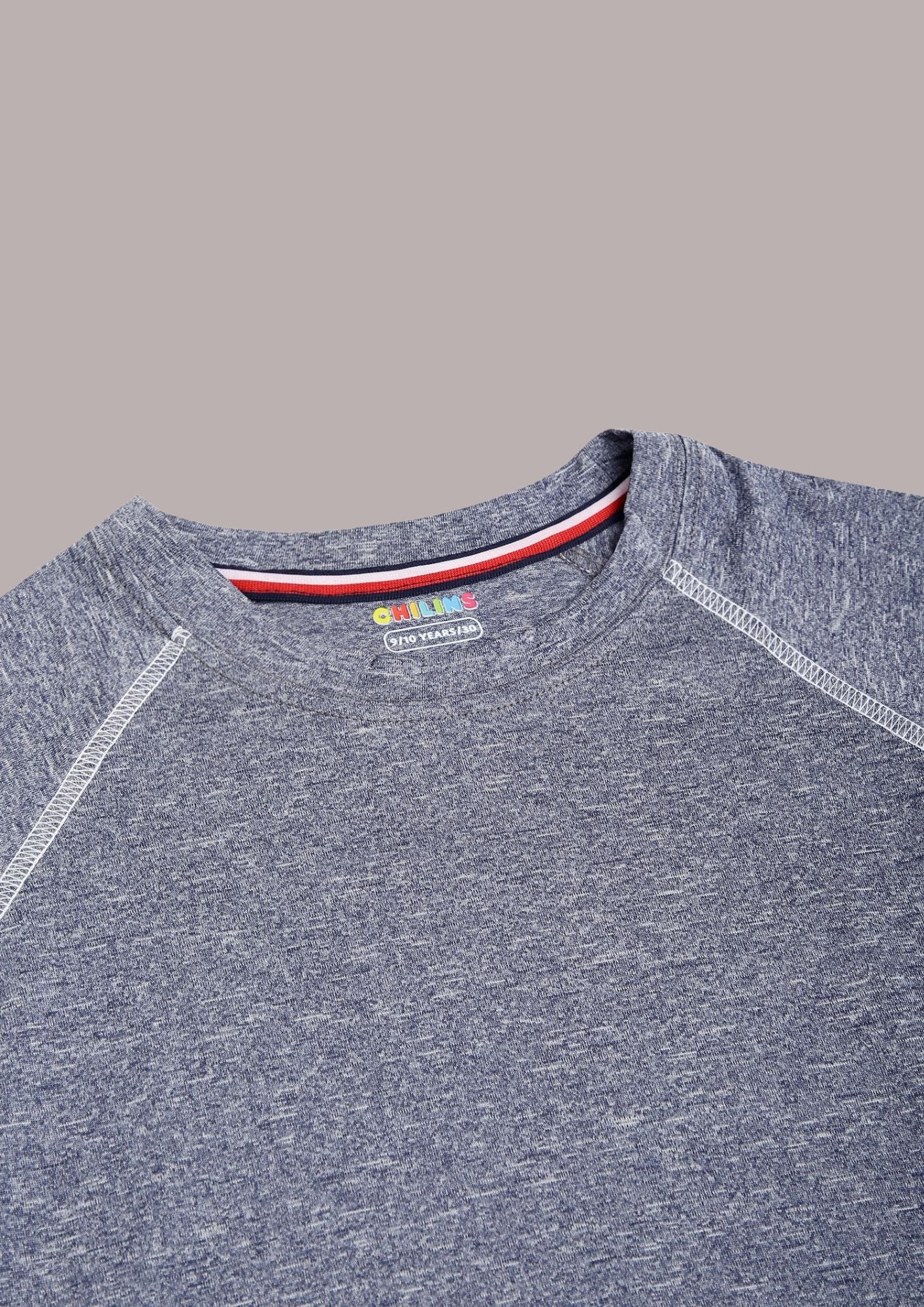 CHILINS Kids’ Dark Gray Dry‑Fit Sports T‑Shirt – Activewear for School & Outdoor Sports