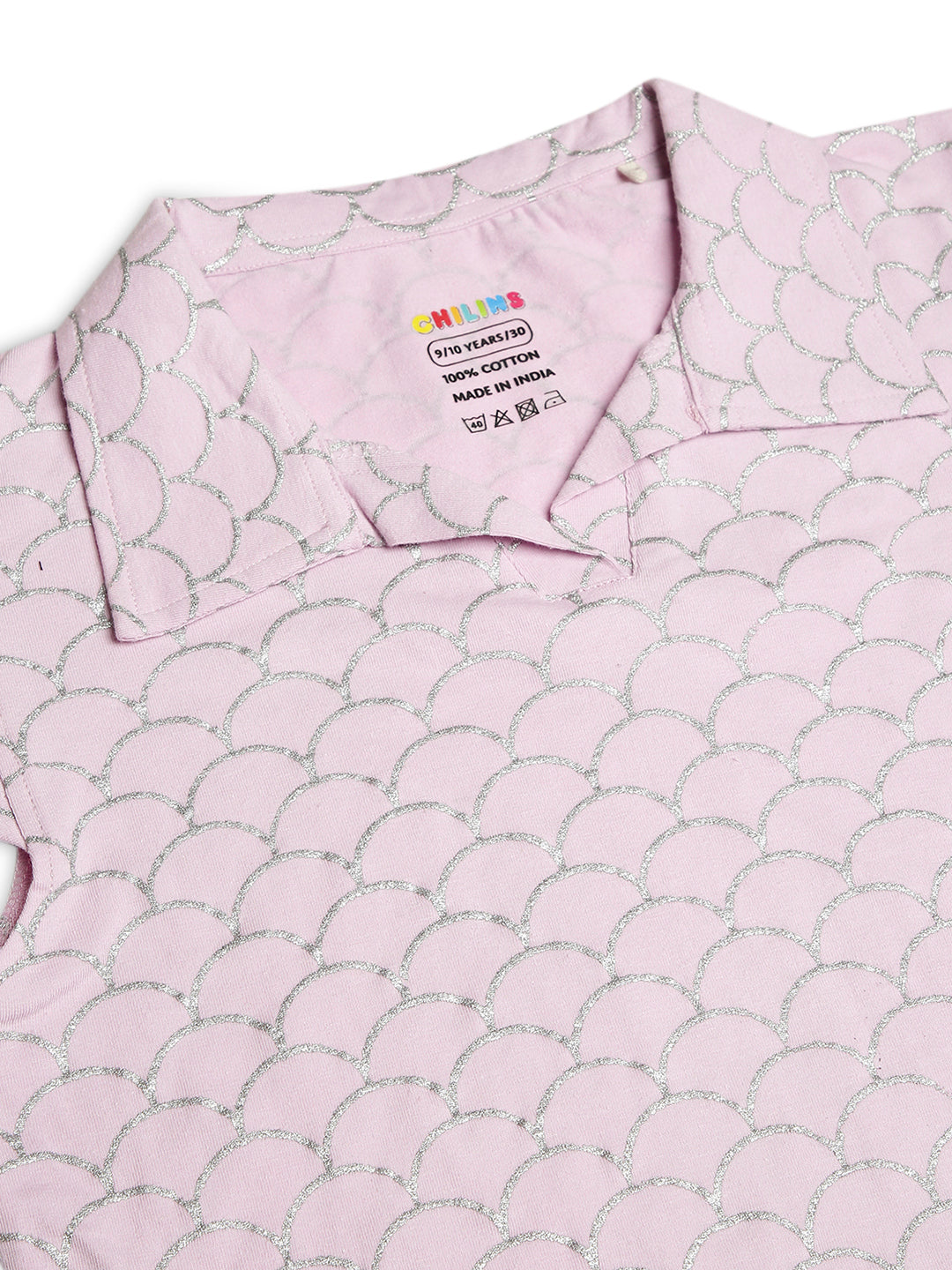 CHILINS Girls Pure Cotton Casual Dress – Golden Print