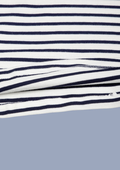 Girls White Black Striped Cotton Dress | Sleevesless | Casual & Outing Wear