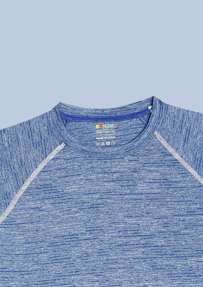 CHILINS Kids’ Blue Dry‑Fit Sports T‑Shirt – Lightweight Activewear for School & Outdoor Sports