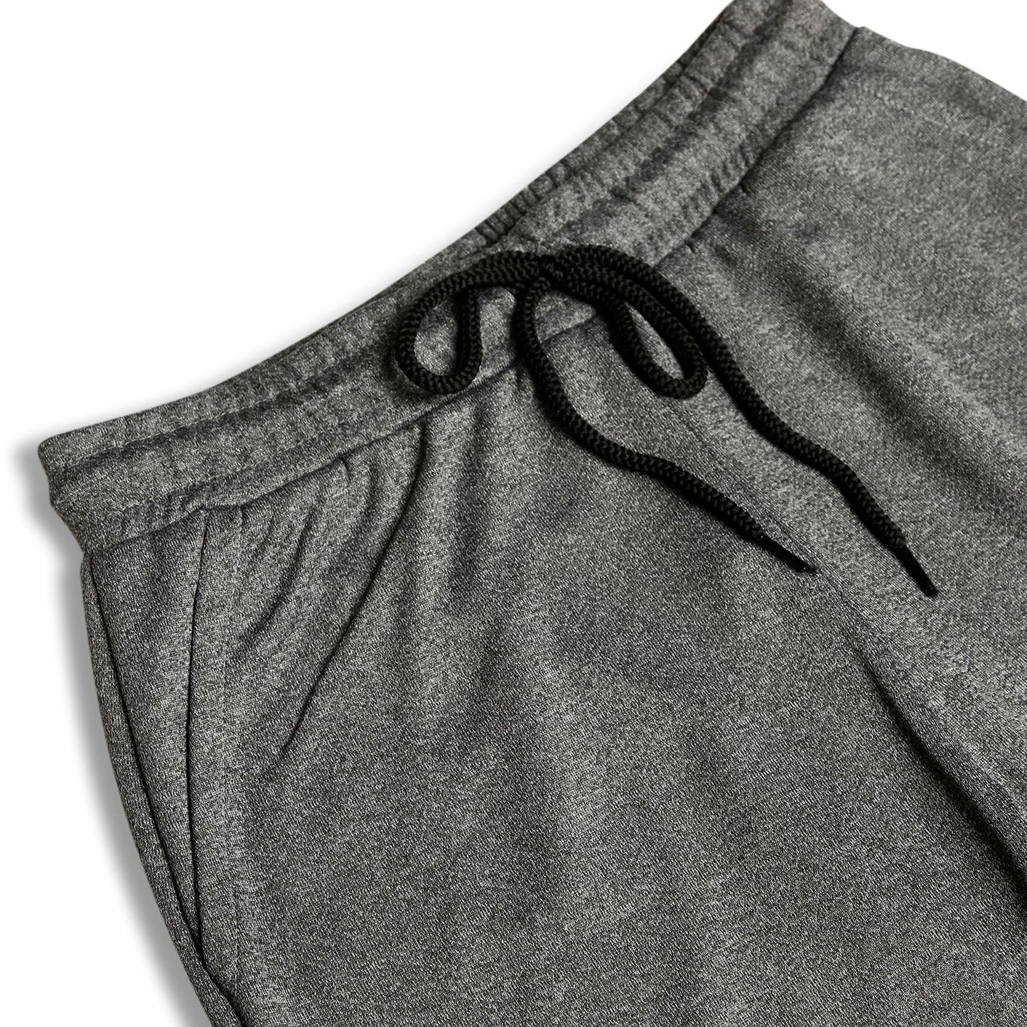 CHILINS Kids Dry Fit Sports Shorts | Grey Activewear Shorts with Drawstring