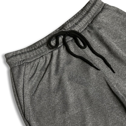 CHILINS Kids Dry Fit Sports Shorts | Grey Activewear Shorts with Drawstring
