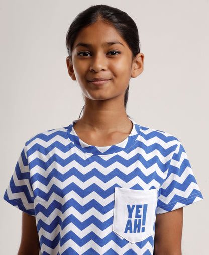 Girls’ Graphic Printed T-Shirt| Crop top | Slogan Tee | Soft Cotton Casual Top for Kids