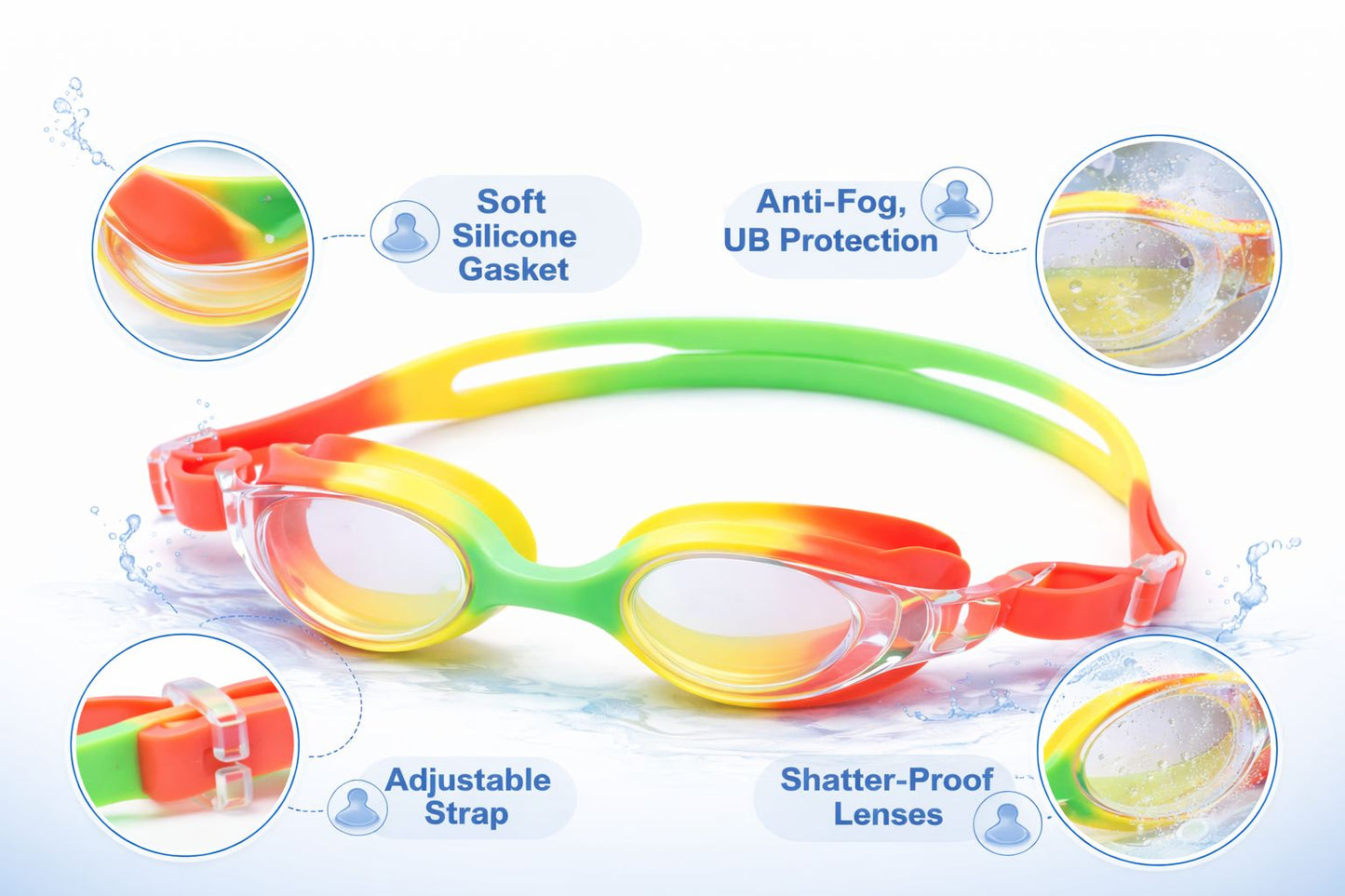 Swimming Goggles for Kids Boys Girls