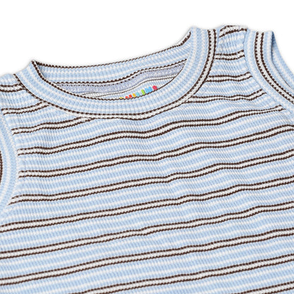 Girl's Solid Crew Neck Ribbed/Knitted Sleeveless Stretchable Slim Fit Crop Tank Top