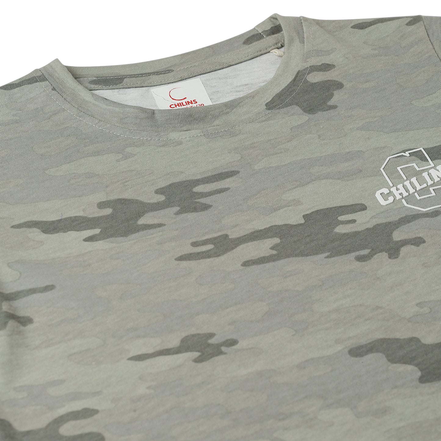 Kids Boy's Girls Regular Round Neck Cotton Fit T-Shirt Grey