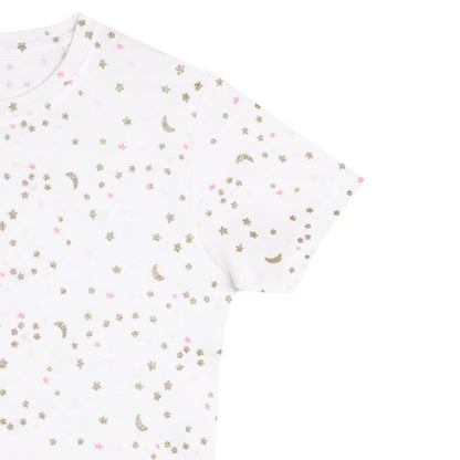 Girls Christmas Special Round Neck Cotton Tshirt