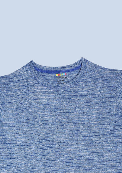 CHILINS Kids’ Blue Dry‑Fit Sports T‑Shirt – Lightweight Activewear for School & Outdoor Sports