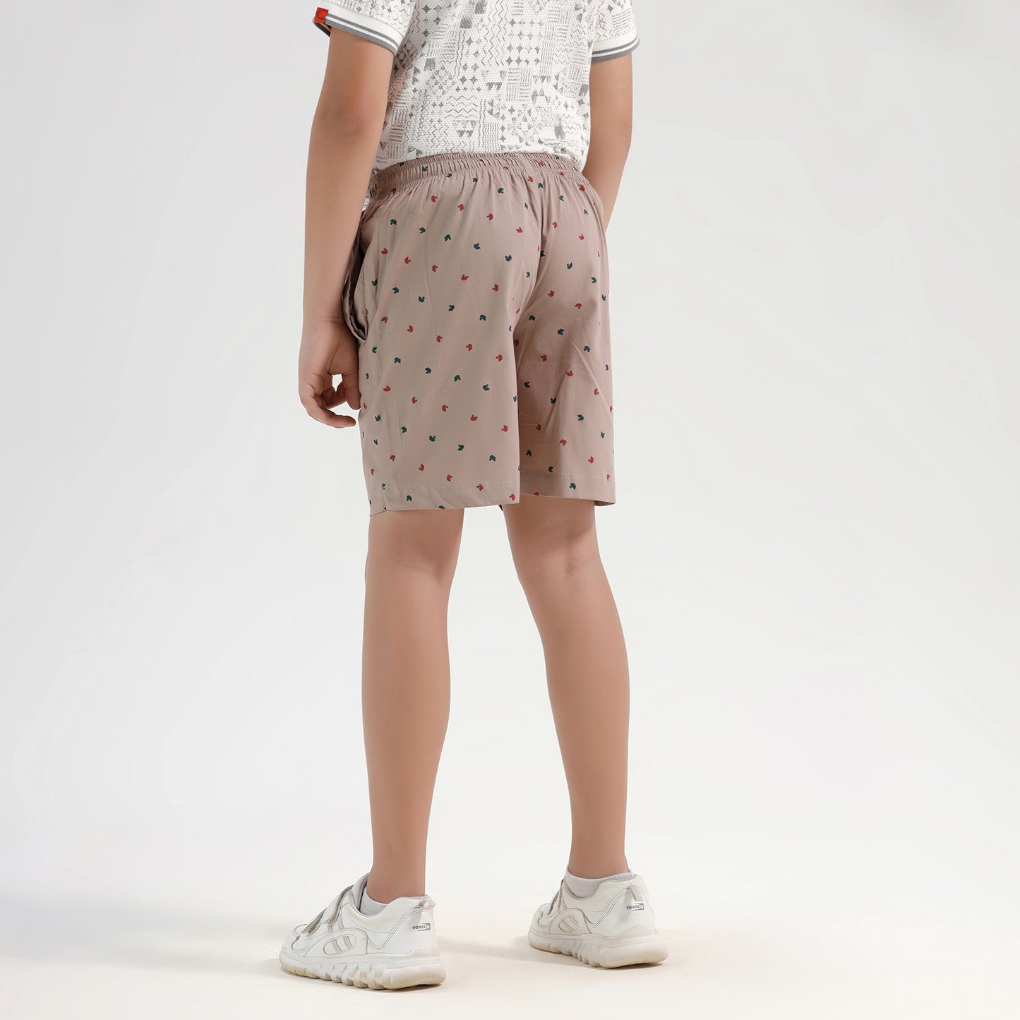 CHILINS Boys Girls Printed Cotton Bermuda Shorts