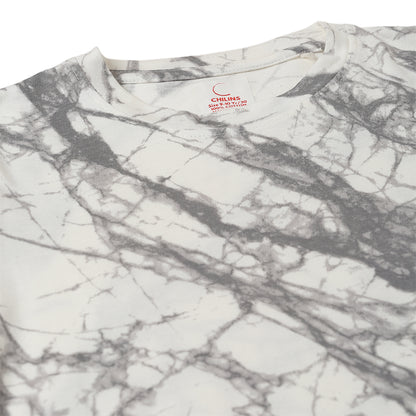 Boy Cotton Regular Fit Printed T-Shirt - Half Sleeve - Round Neck| White Grey Tie Dye champ