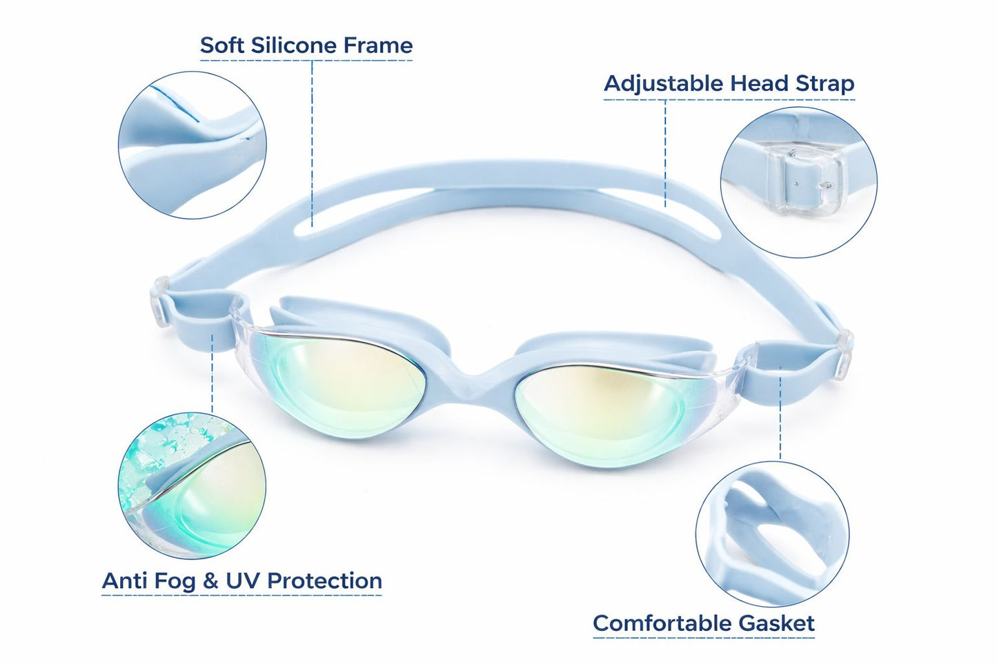 Swimming Goggles for Kids Boys Girls