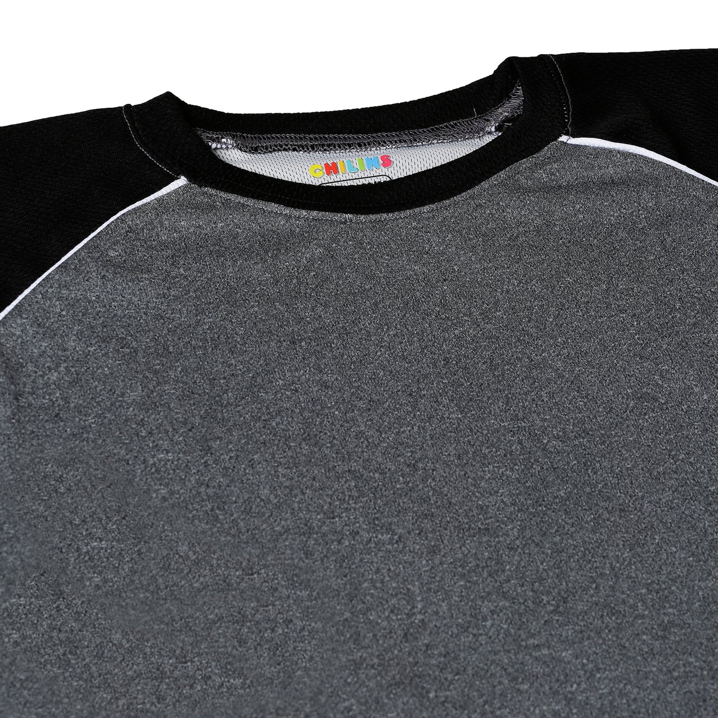 Chilins Kids Sportswear Tshirt, Color - Grey