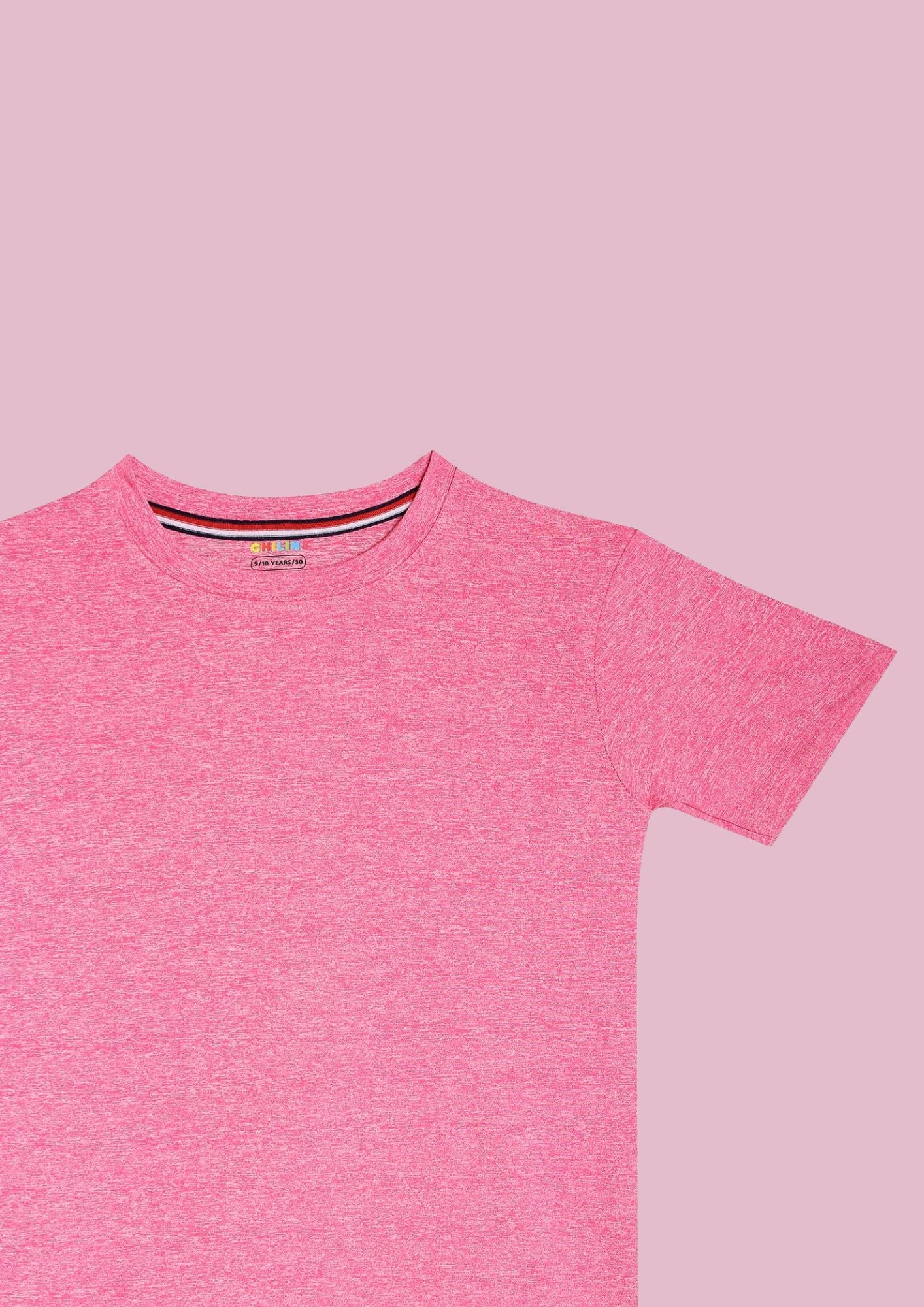 CHILINS Kids’ Pink Dry‑Fit Sports T‑Shirt – Activewear for School & Outdoor Sports