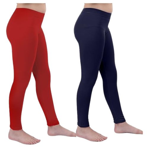 Lycra Cotton Legging for Girls Blue,Red