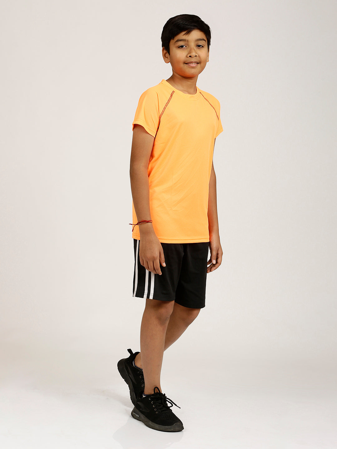 CHILINS Boys Activewear Sportswear – Dryfit Polyester, Orange, Raglan Sleeve