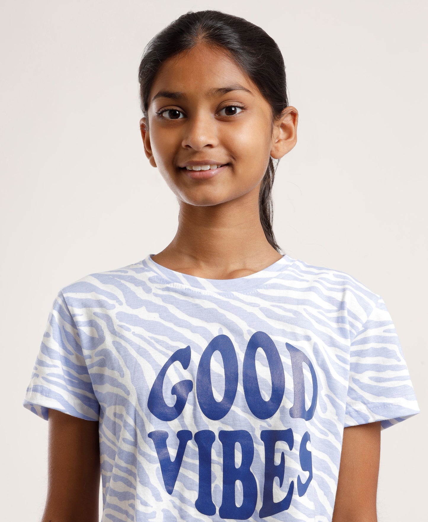 Girls’ Graphic Printed T-Shirt| Crop top | Slogan Tee | Soft Cotton Casual Top for Kids